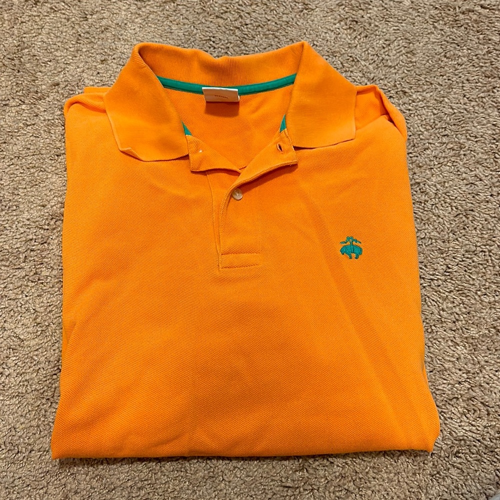 Brooks Brothers orange Polo
